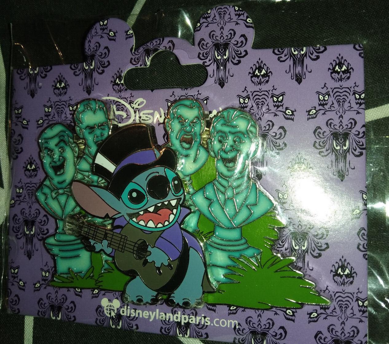 Phantom Manor Chip & Dale Stitch Goofy Dlp Disney Land Paris 2021 3 Pins Set