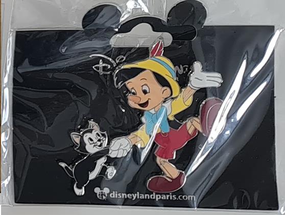 Pinocchio dancing with Figaro Disney Land Paris Dlp 2022 Pin