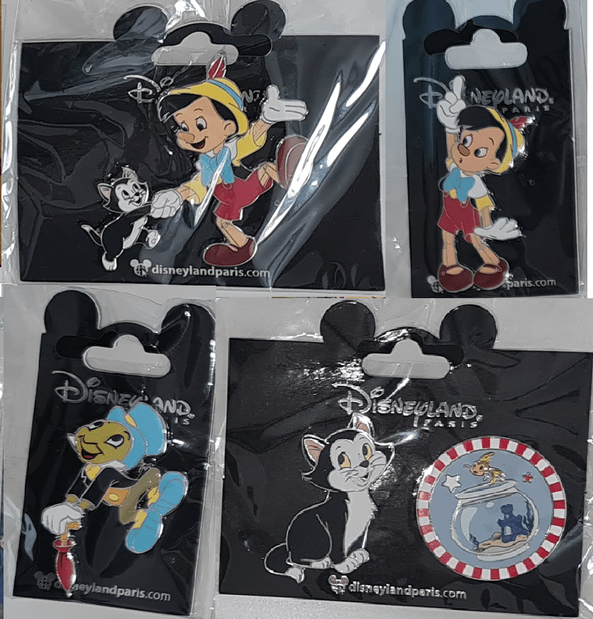 (Pinocchio) Jiminy jumping on his umbrella Disney Land Paris Dlp 2022 Pin