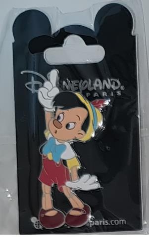 Pinocchio pointing finger up Disney Land Paris Dlp 2022 Pin
