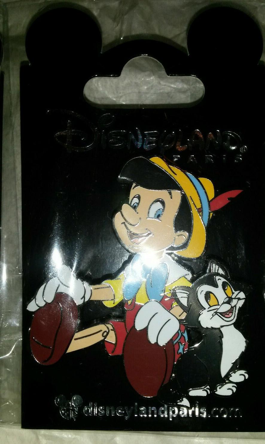 Pinocchio sitting with Figaro posing August 2020 Disney Land Paris Dlp Dlrp Pin