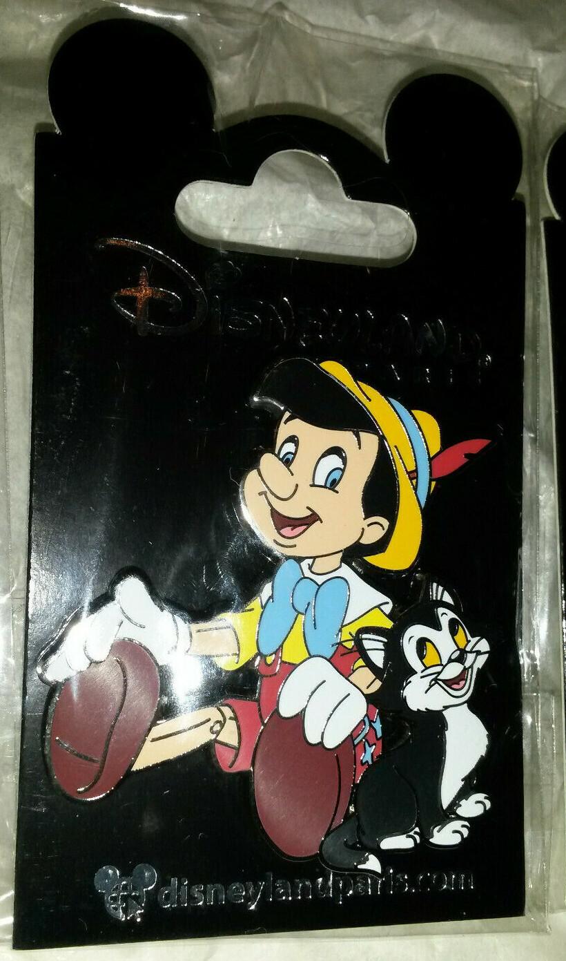 Pinocchio sitting with Figaro posing August 2020 Disney Land Paris Dlp Dlrp Pin