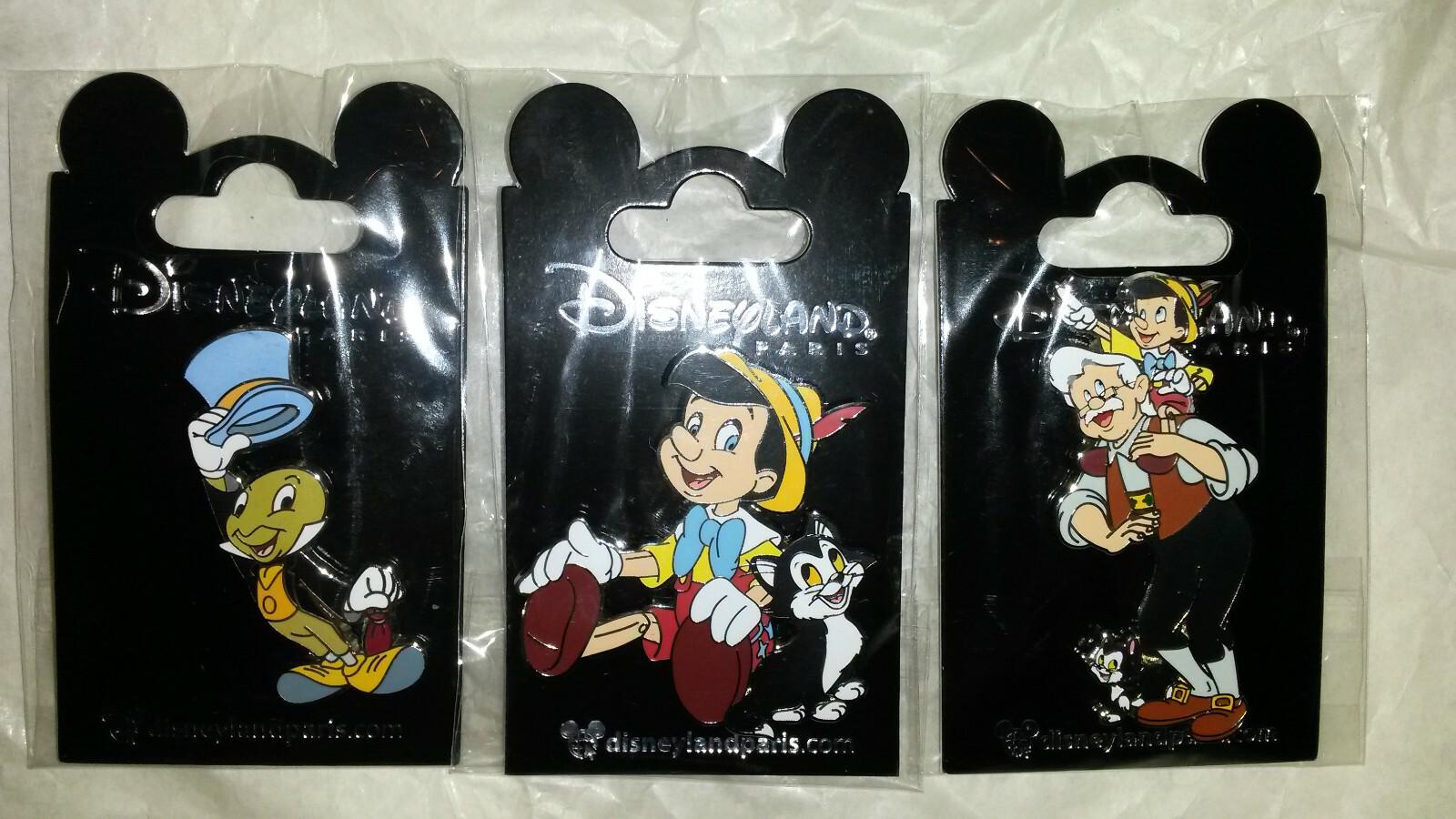 Pinocchio sitting with Figaro posing August 2020 Disney Land Paris Dlp Dlrp Pin