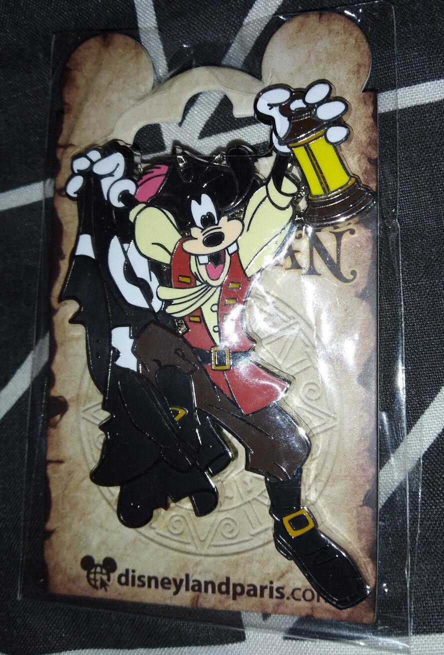 Pirates Of The Caribbean Chip Stitch Goofy Dlp Disney Paris 2021 4 Pins Set