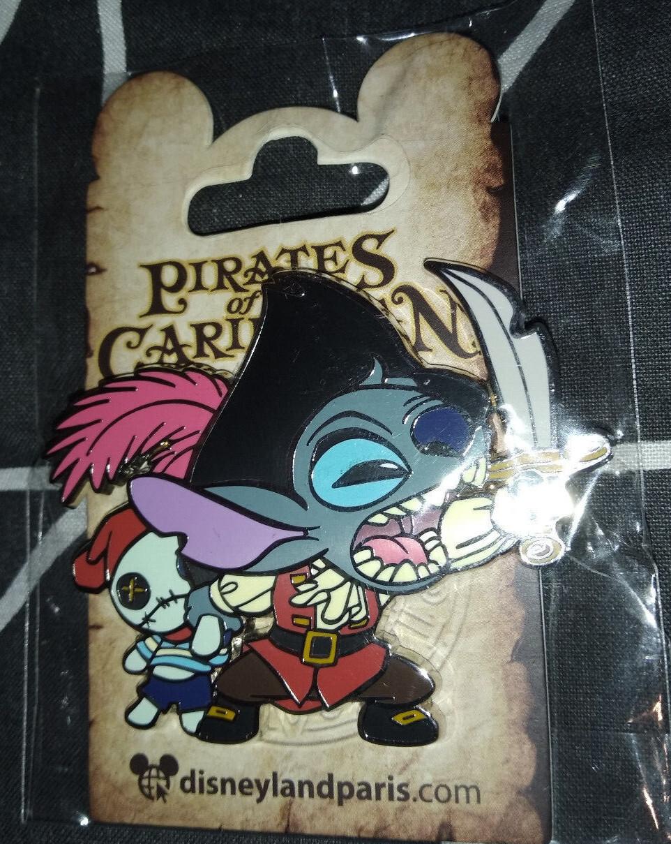 Pirates Of The Caribbean Chip Stitch Goofy Dlp Disney Paris 2021 4 Pins Set