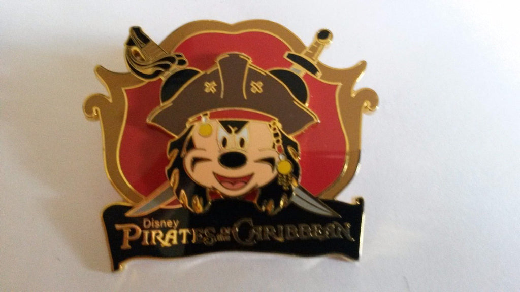 Pirates of the Caribbean Mickey Jack Sparrow Disney Land Paris Dlrp pin