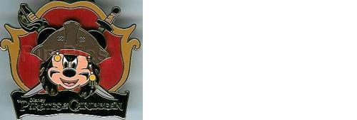 Pirates of the Caribbean Mickey Jack Sparrow Disney Land Paris Dlrp pin