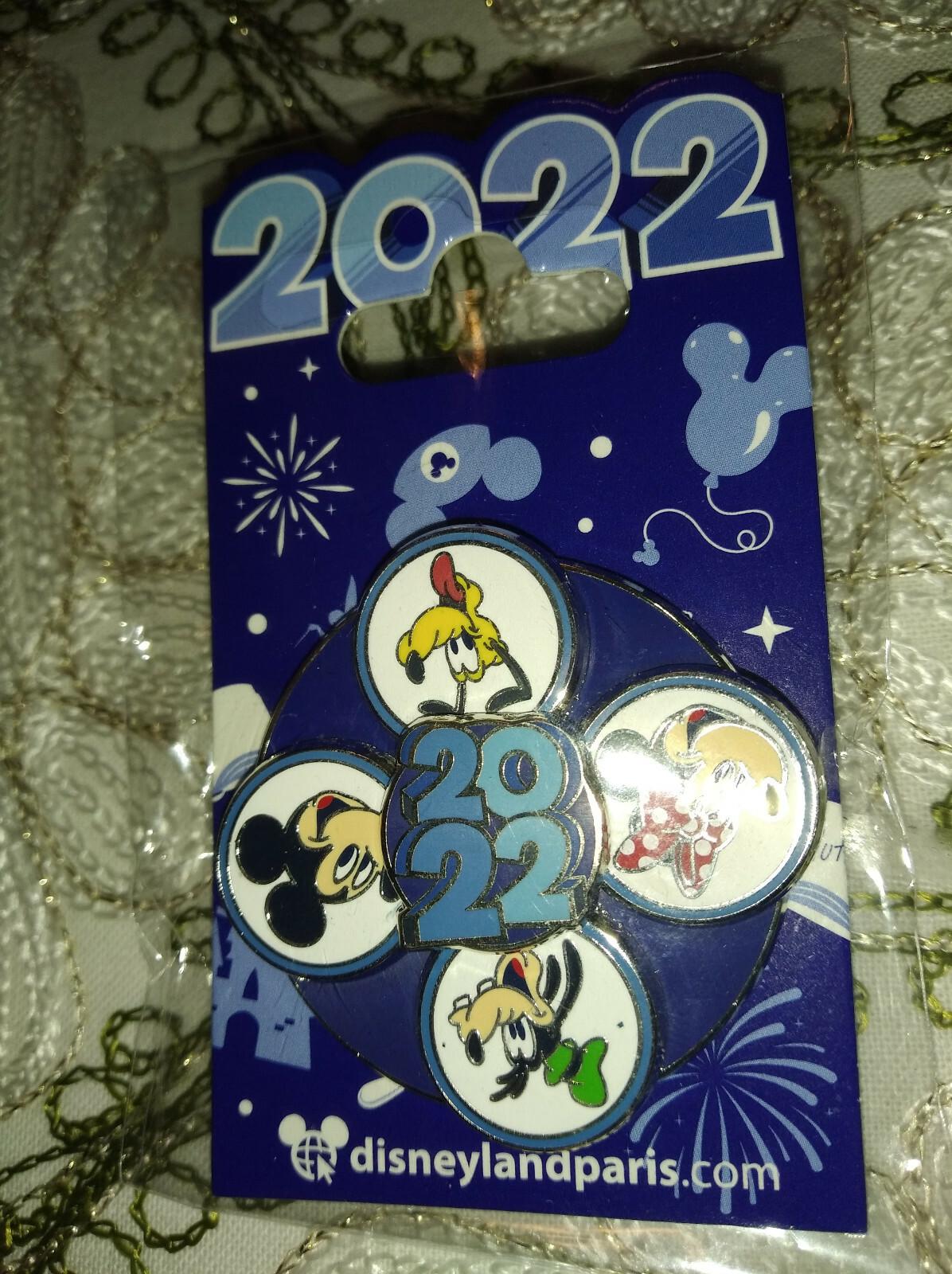 Pluto Goofy Minnie Mick 30th Anniversary Disney Paris Dlrp Dlp 2022 Spinner Pin