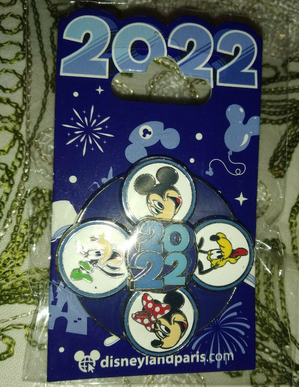 Pluto Goofy Minnie Mick 30th Anniversary Disney Paris Dlrp Dlp 2022 Spinner Pin