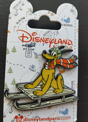 プルート - ソリに乗って ウィンタースキーセット ディズニーランドパリ Dlp 2025年2月 ピン