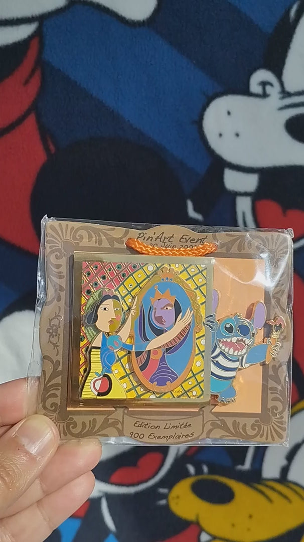 Stitch as Picasso Painting LE 900 DLP Disney Land Paris 2009 Pin