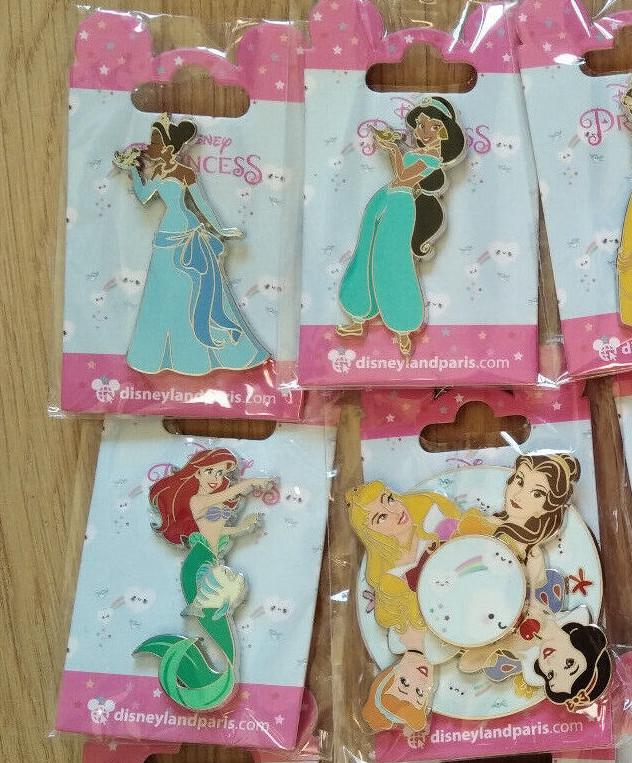 Princesses 12 pins Set Disney L Paris Dlp 2022 Moana Pocahontas Belle Spinner