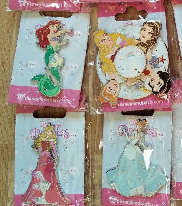Princesses 12 pins Set Disney L Paris Dlp 2022 Moana Pocahontas Belle Spinner