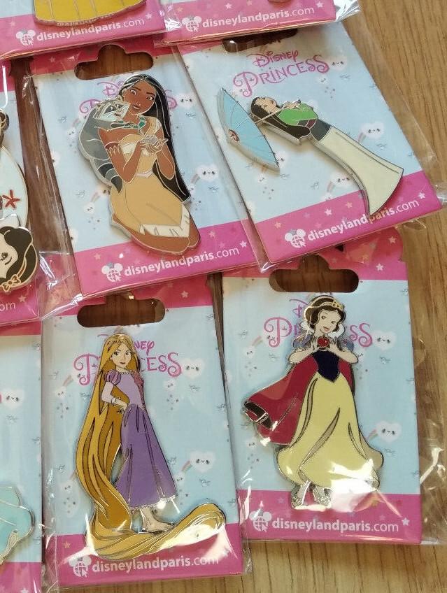 Princesses 12 pins Set Disney L Paris Dlp 2022 Moana Pocahontas Belle Spinner