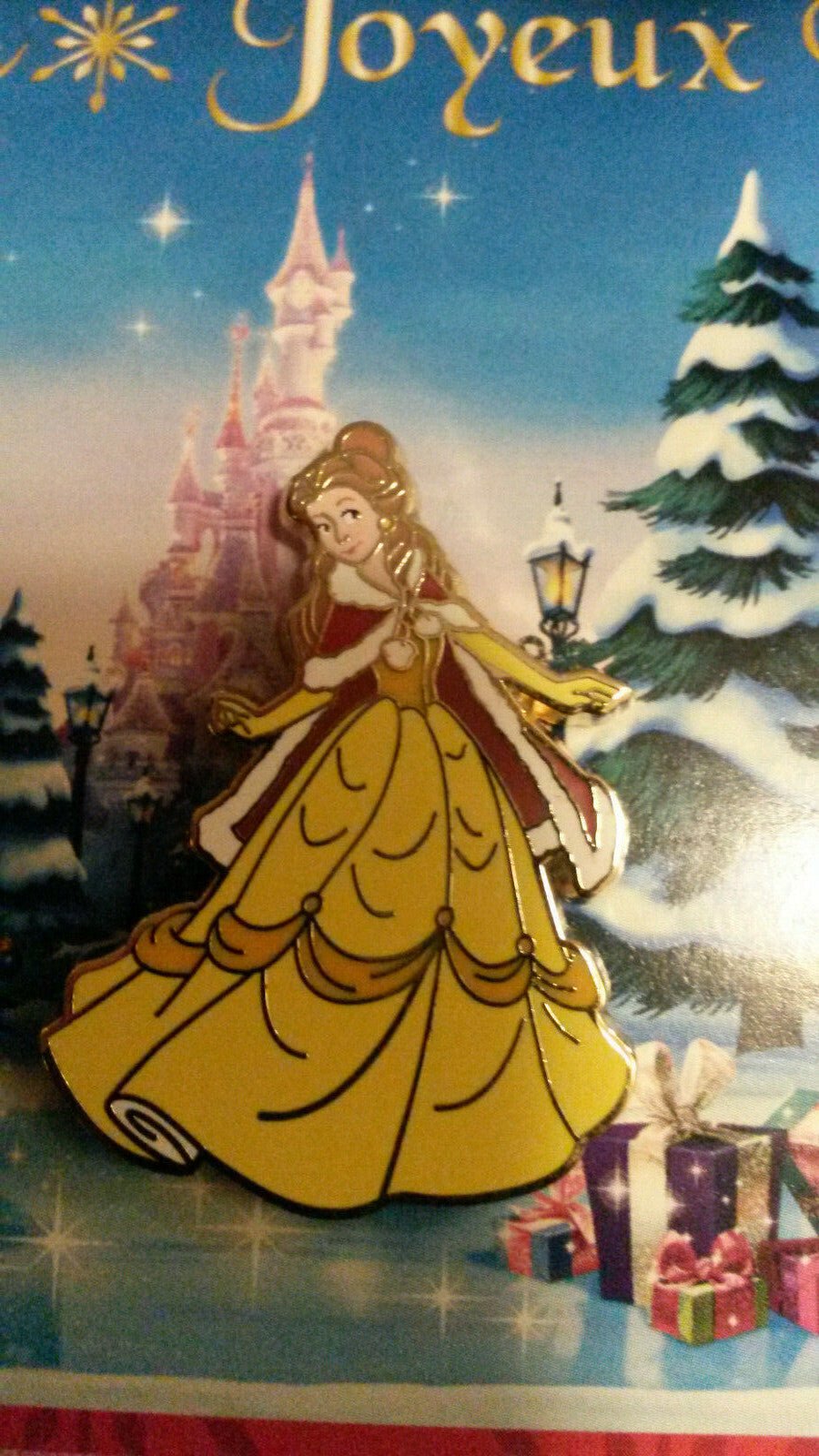 Princesses Xmas set Belle only Disney Paris Dlp August 2019 Pin