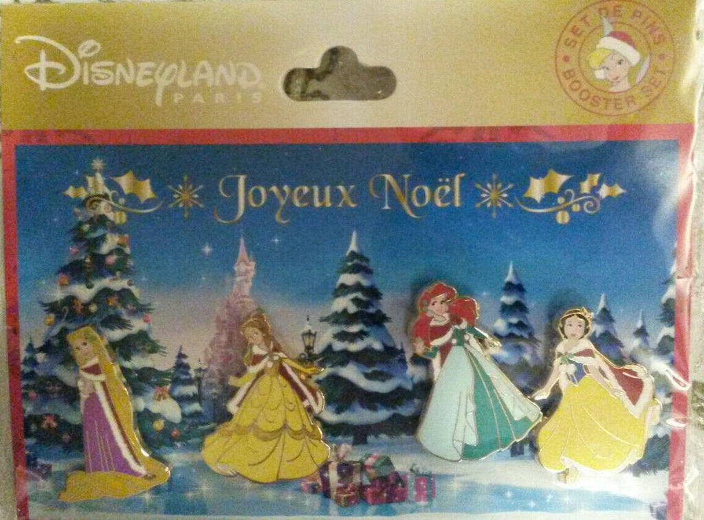 Princesses Xmas set Rapunzel Belle Ariel Snow White Disney Paris Dlp 2019 Pins
