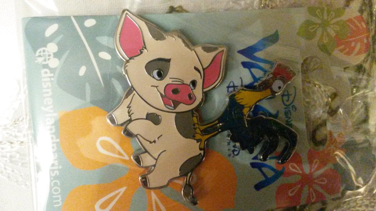 Pua and Hei Hei Vaiana / Moana Disney Land Paris Dlrp Dlp 2016 pin