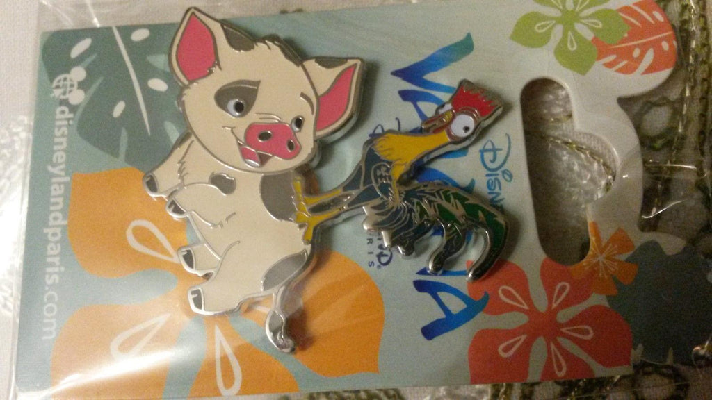 Pua and Hei Hei Vaiana / Moana Disney Land Paris Dlrp Dlp 2016 pin