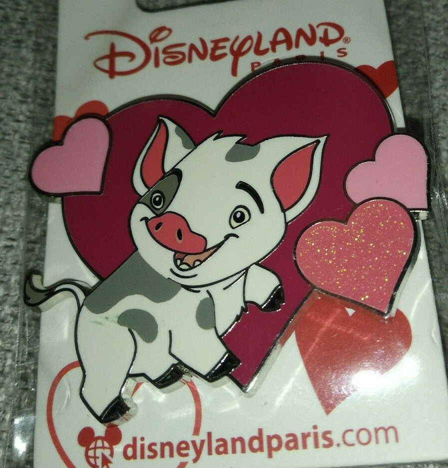 Pua in Heart Valentine Series Disney Land Paris Dlp Dlrp 2022 Glitter Pin