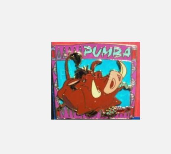 Pumba Pumbaa Lion King Disney Land Paris Dlrp Dlp 2003 Slide Move 3D Pin