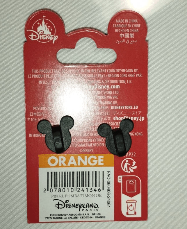 Pumbaa and Timon - Lion King 30th Anniversary Disney Land Paris Dlp 2024 Pin