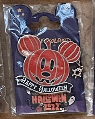 Pumpkin Happy Halloween Series Disney Paris DLRP DLP Sept 2022 Spider Dangle Pin