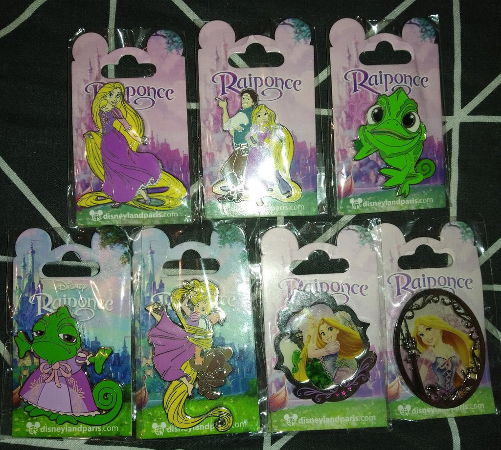 Rapunzel Flynn Pascal Tangled Dlp Disney Land Paris 7 Pins