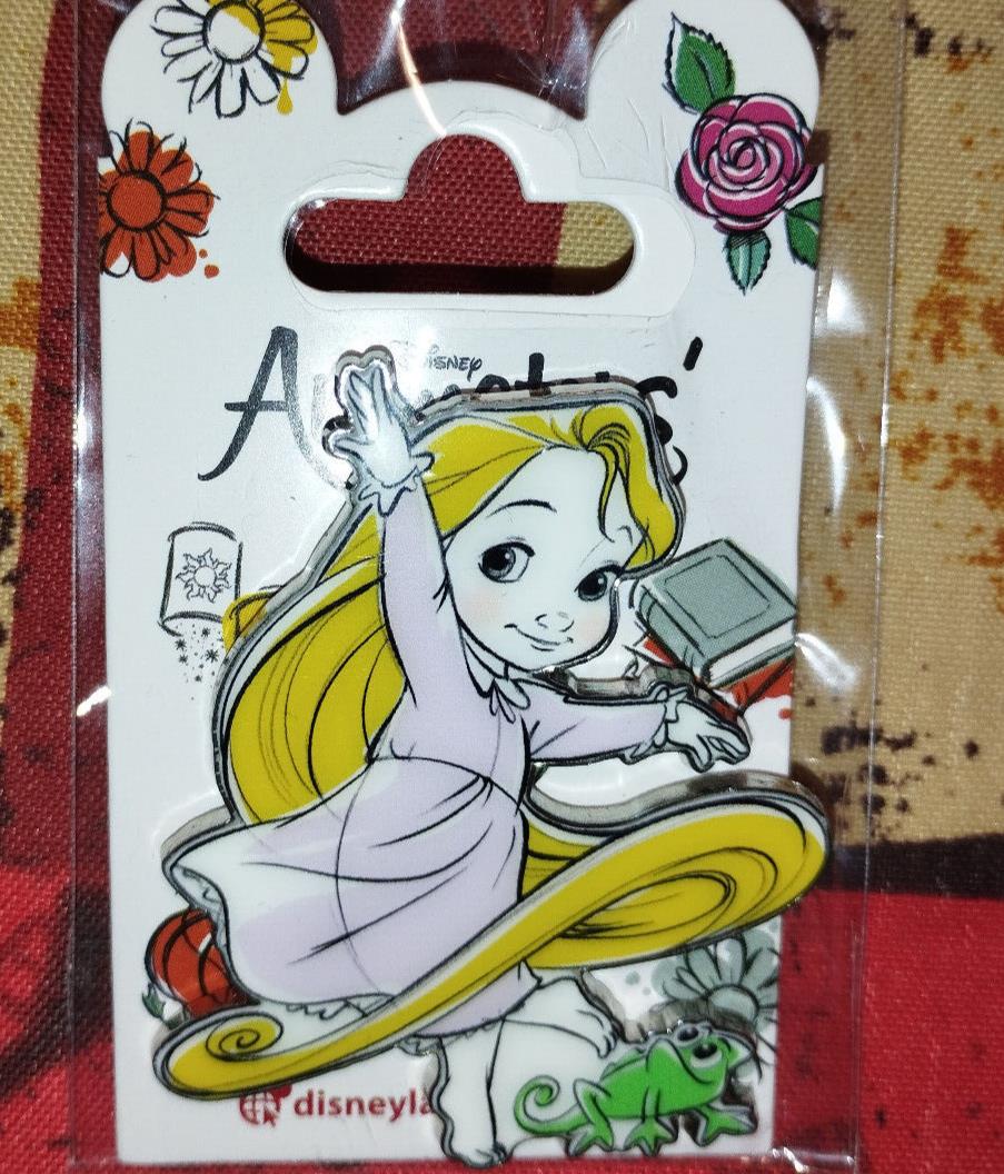Rapunzel Pascal Tangled Animator Dolls Child June 2023 Disney Land Paris Pin