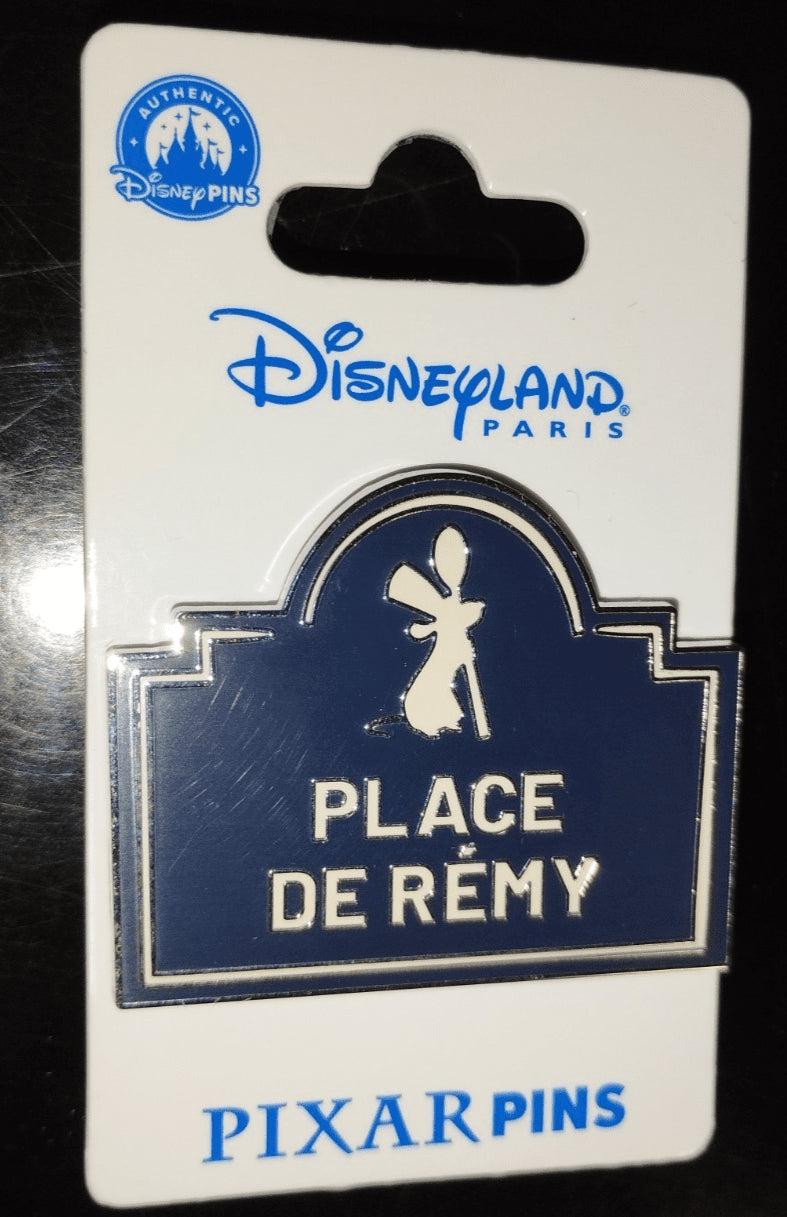 Ratatouille Gusteau Remy Sign Place de Disney Land Paris Dlp July 2025 3 Pin Set