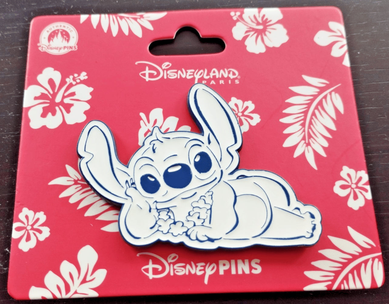 Relaxing on the Beach Stitch Lifestyle Collection Disney Land Paris Dlp 2025 Pin