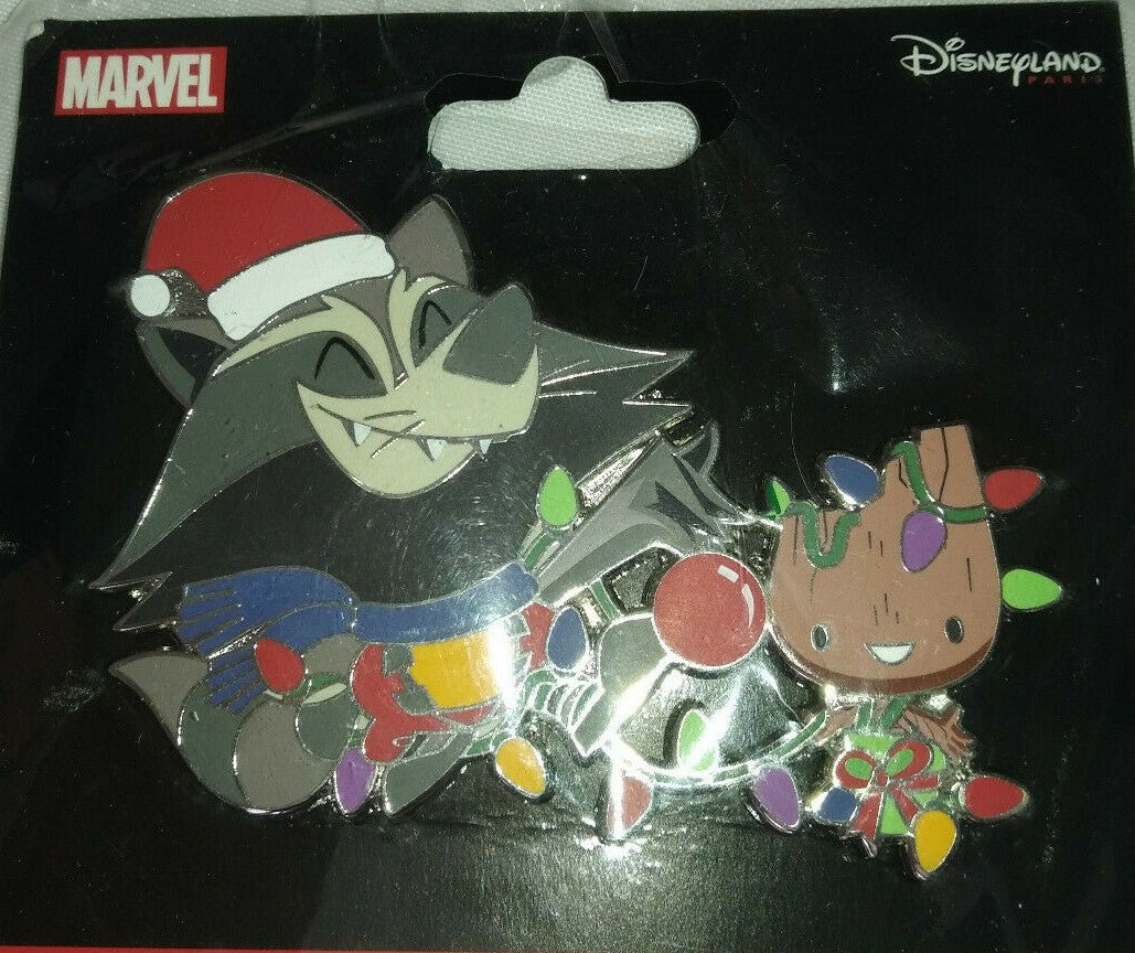 Rocket Groot Christmas Marvel Gardian of the Galaxy Disney L Paris Dlp 2021 Pin
