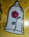 Rose in Bell Jar Only Beauty and the Beast Set Disney Land Paris Dlrp Dlp Pin