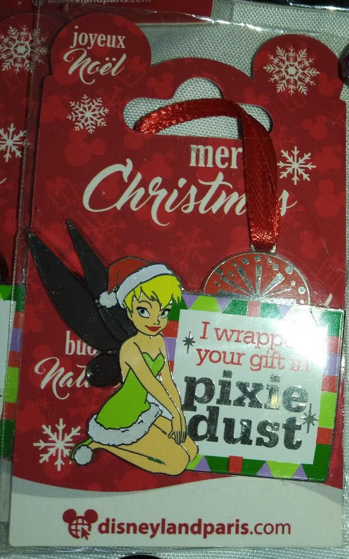 Santa Tinkerbell wrap your gift pixie dust Disney L Paris Dlrp Dlp 2016 Xmas pin