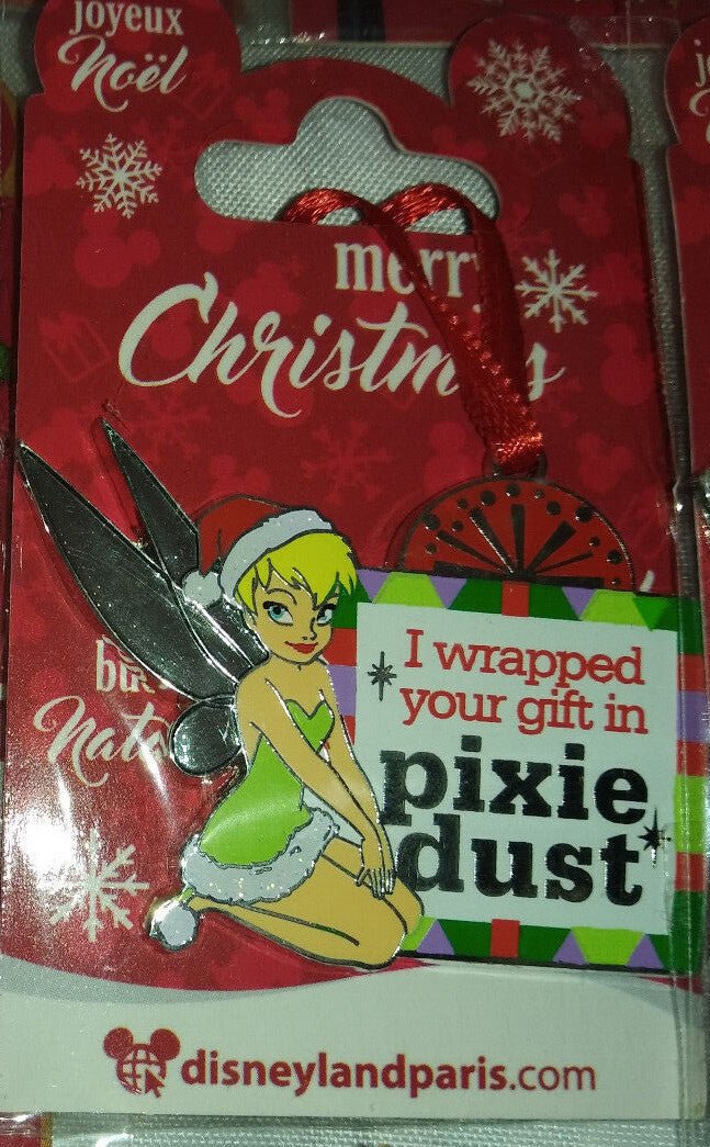 Santa Tinkerbell wrap your gift pixie dust Disney L Paris Dlrp Dlp 2016 Xmas pin