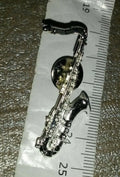 Saxophone Silver colour Music Pin