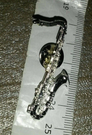 サックス シルバーカラー 楽器 ピン