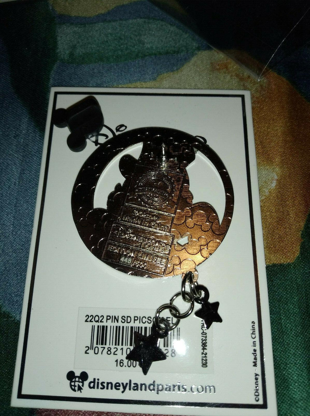 Scrooge with Stars Disney Land Paris LE 500 Dlrp Dlp March 2022 Round Dangle Pin