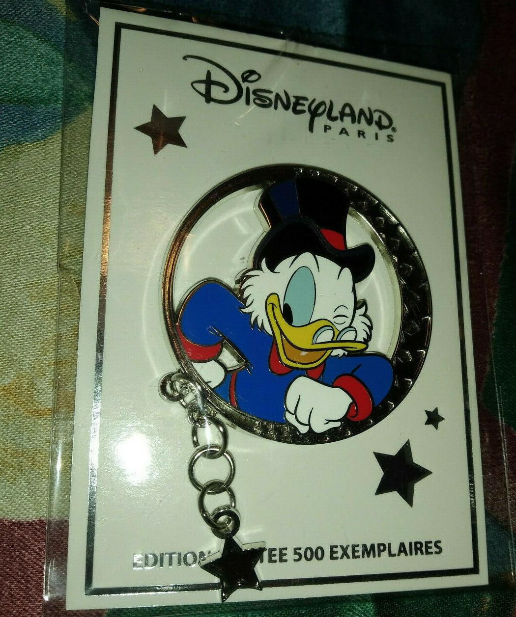 Scrooge with Stars Disney Land Paris LE 500 Dlrp Dlp March 2022 Round Dangle Pin