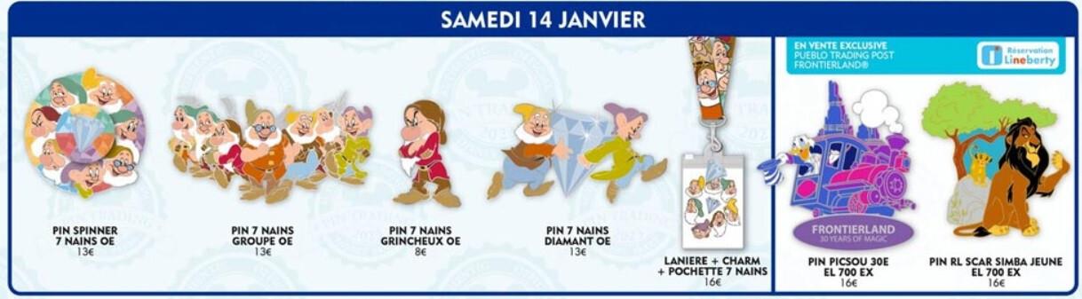 Seven Dwarfs Disney Land Paris Dlp January 2023 Jumbo Pin