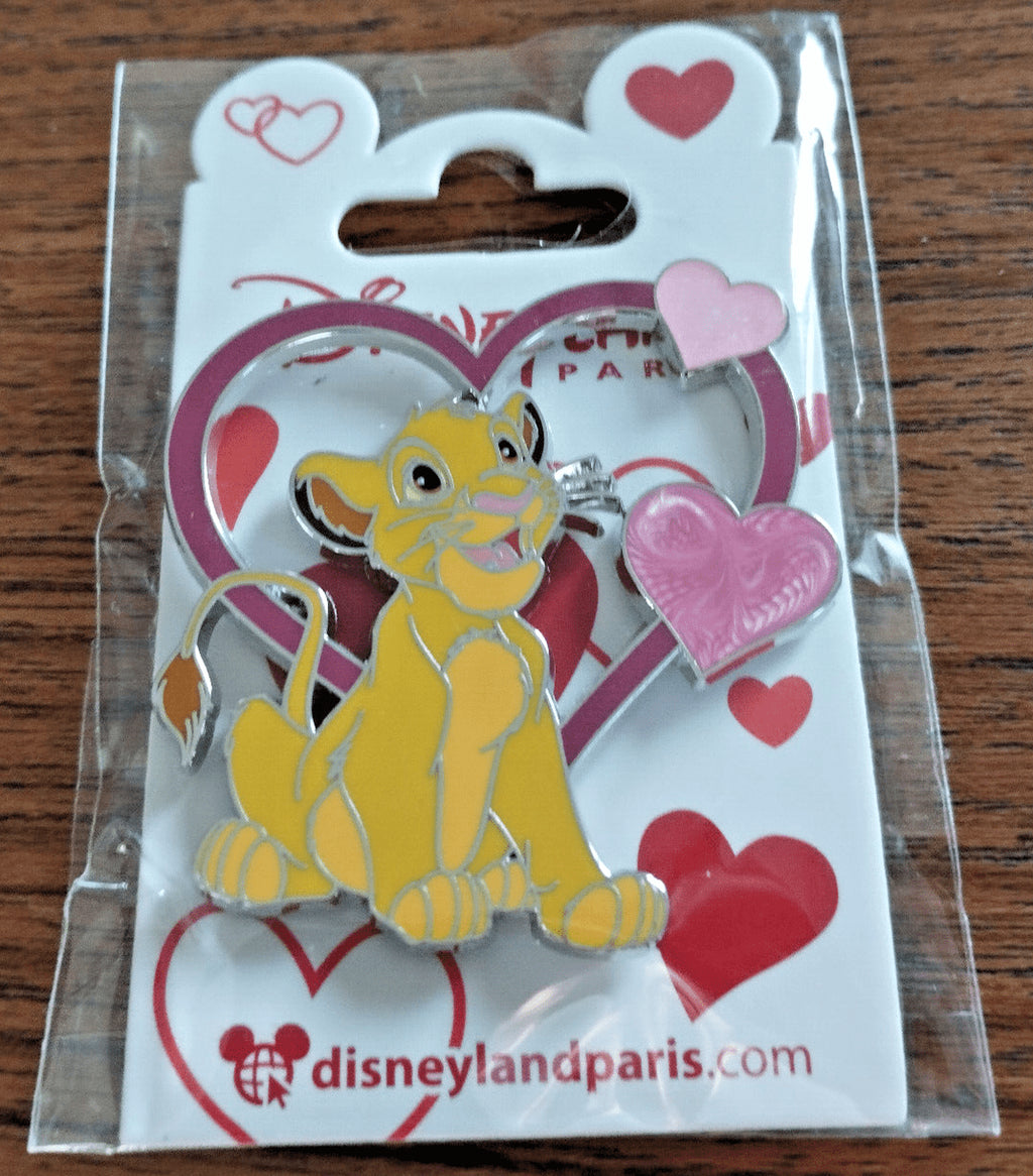 Simba Lion Heart Valentine Series Disney Land Paris Dlp Dlrp 2023 Glitter Pin