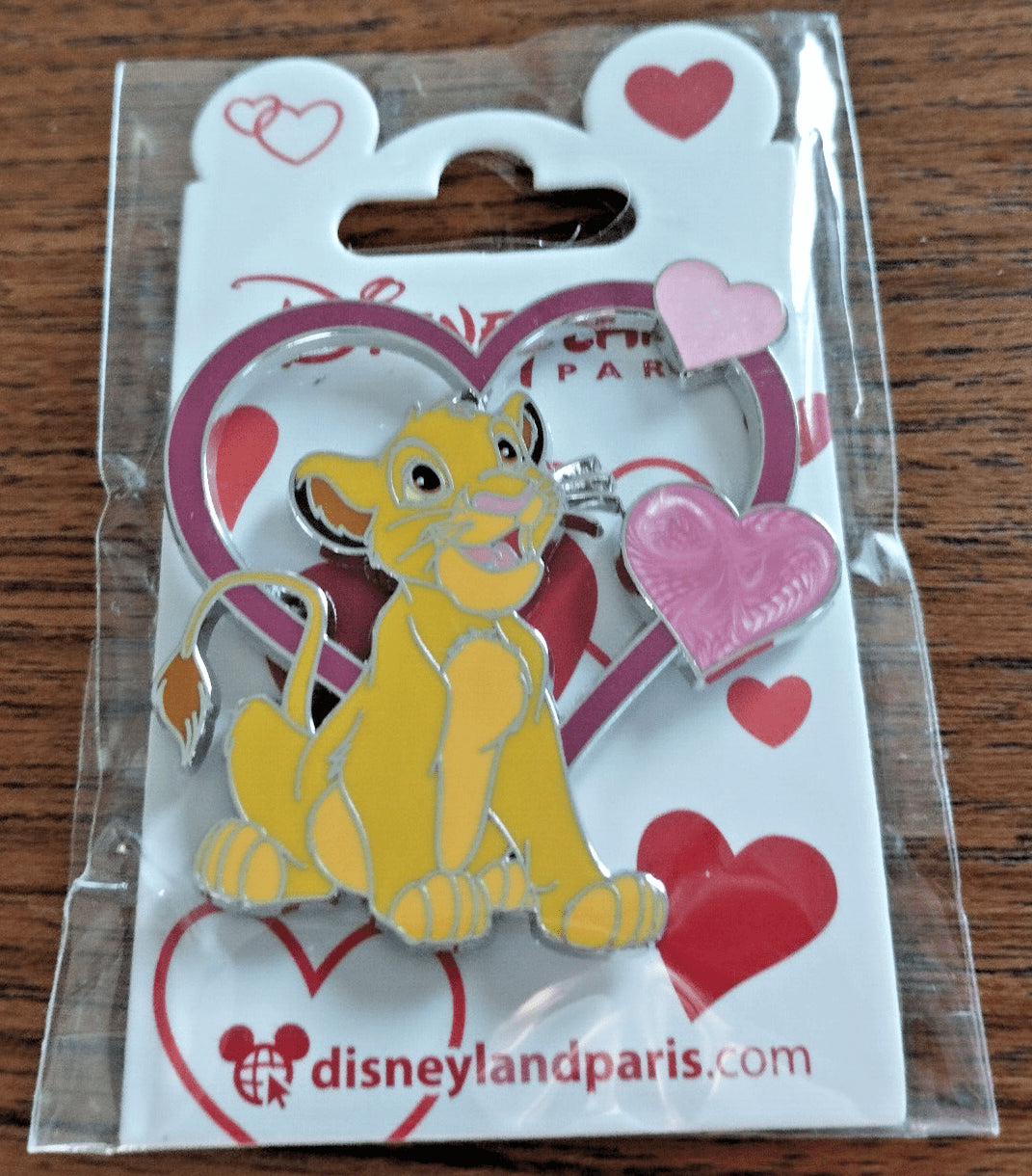 Simba Lion Heart Valentine Series Disney Land Paris Dlp Dlrp 2023 Glitter Pin