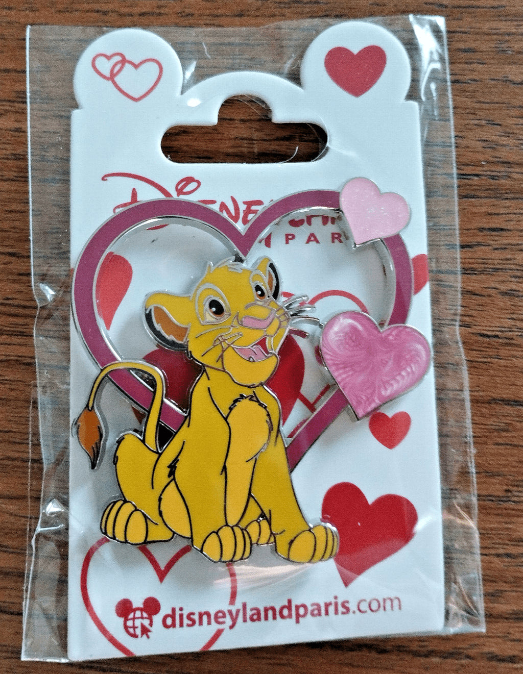 Simba Lion Heart Valentine Series Disney Land Paris Dlp Dlrp 2023 Glitter Pin