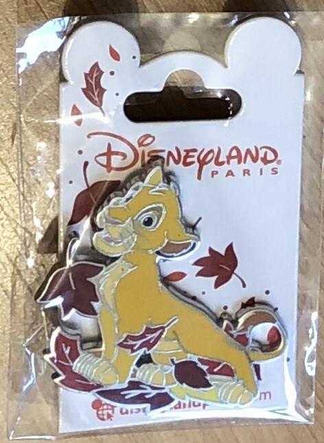 Simba (Lion King) Winter Leaves Leaf Series Disney Land Paris DLP Nov 2022 Pin