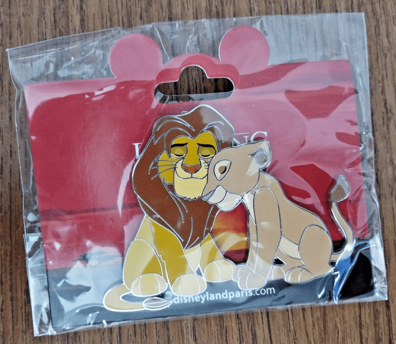 Simba Nala Cuddling Lion King Disney Land Paris Dlp 05 2023 Jumbo Pin