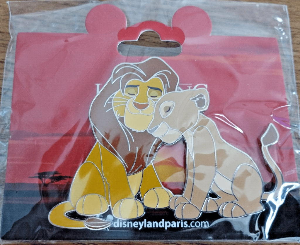 Simba Nala Cuddling Lion King Disney Land Paris Dlp 05 2023 Jumbo Pin