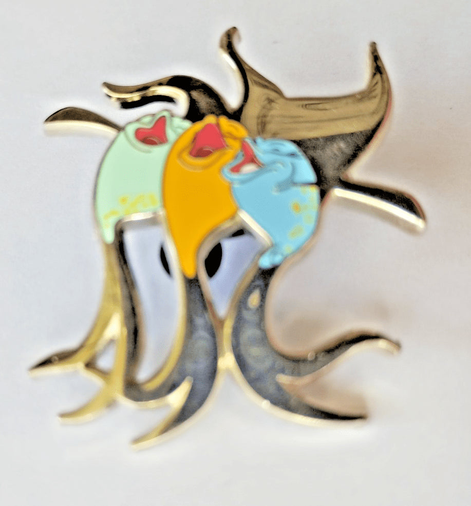 Singing Fish Girls Little Mermaid Cast Lanyard Disney L Paris Dlp Dec 2024 Pin