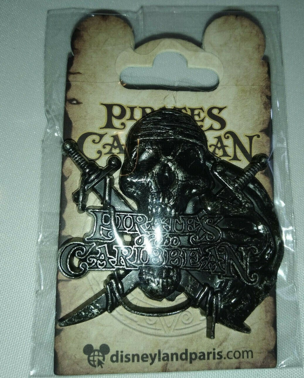 Skull Logo Pirates of Caribbean Series Disney Land Paris Dlrp Dlp 2021 3D Pin