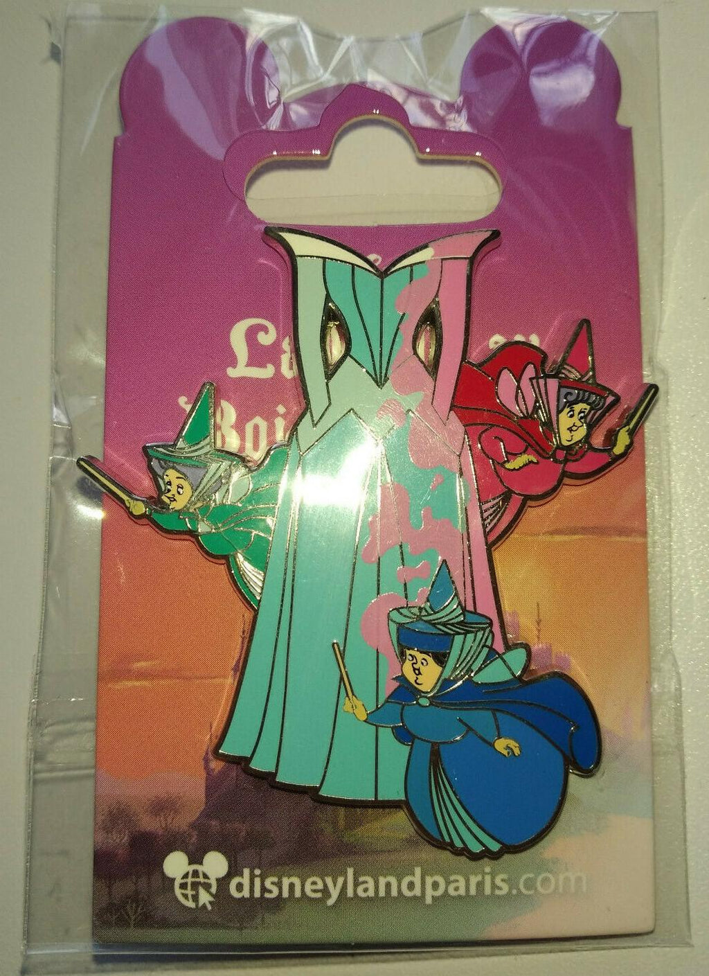 Sleeping Beauty Aurora Gown w Fairies Dlp Dlrp Disney Land Paris Feb 2022 Pin