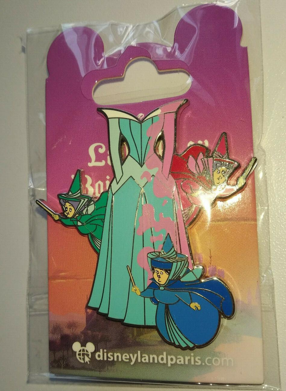 Sleeping Beauty Aurora Gown w Fairies Dlp Dlrp Disney Land Paris Feb 2022 Pin