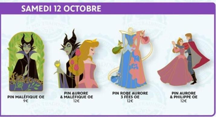 Sleeping Beauty Aurora Prince Phillip dancing Dlp Disney Land Paris Oct 2024 Pin